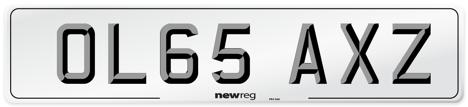 OL65 AXZ Number Plate from New Reg